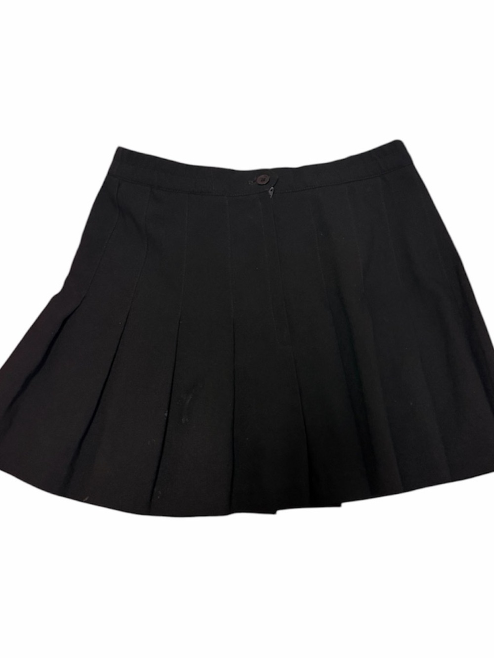 Classic Black Pleated Mini Skirt - Women